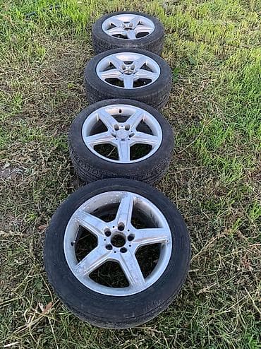 et35: Колеса в сборе 225 / 55 / R 17, Лето, Б/у, Комплект, Легковые, Литые, отверстий - 5 — 6