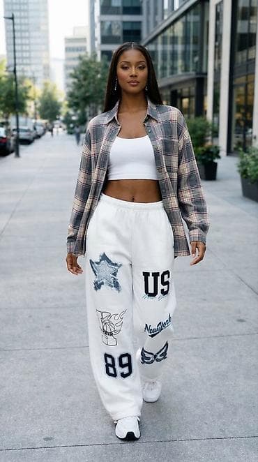 женские рубашки в клетку: Рубашка женская в клетку - Размер: 42–44 - Состав ткани: хлопок 50% — 10