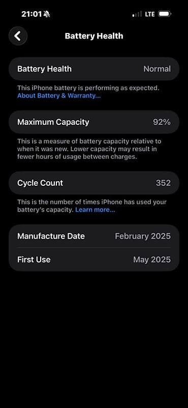 акумулятор на айфон: IPhone 16 Pro Max, Б/у, 256 ГБ, Черный, Коробка, 92 % — 1