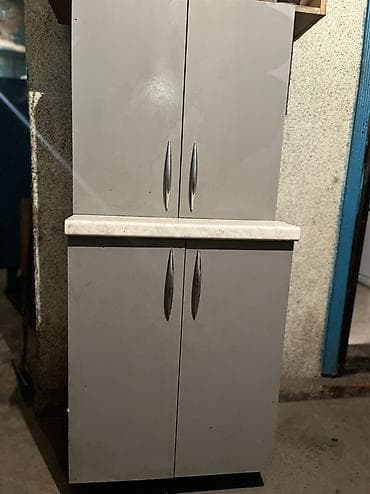 прихожка для обуви: Кухонный пенал/шкаф с рабочей столешницей - Компоновка: два отделения — 1