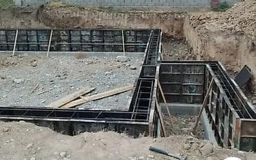 Фундамен Фундамент куйабыз кепидигги менен - Монолитная лента/стены