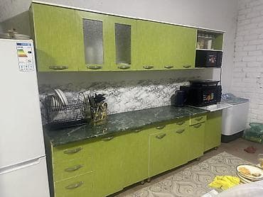 Кухонный гарнитур, цвет - Зеленый at lalafo.kg Кухонный гарнитур, цвет - Зеленый