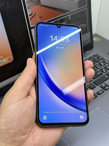 телф: Samsung Galaxy A34 5G, Б/у, 256 ГБ, цвет - Серый, 2 SIM — 9