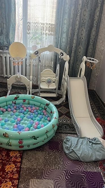 бассейн intex: Детский игровой комплекс для дома: - Горка с плавным спуском и — 1