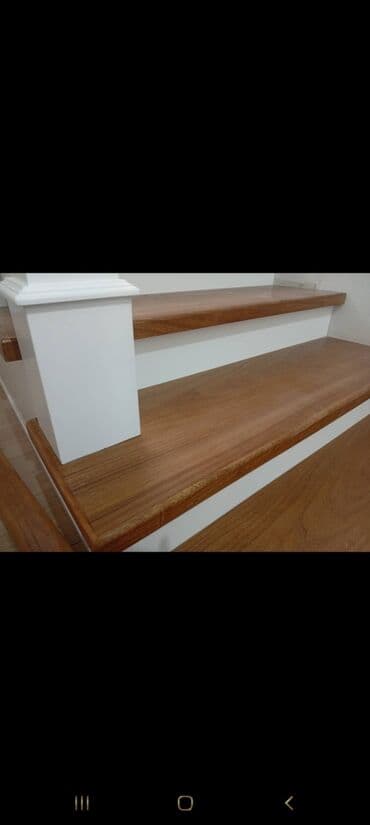 гардироб шкаф: Деревянная лестница Для дома, Форма лестницы: Прямая — 2