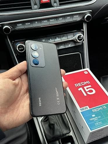 ксиоми 15 т: Redmi, Redmi 15, Б/у, 128 ГБ, цвет - Черный, 2 SIM — 1