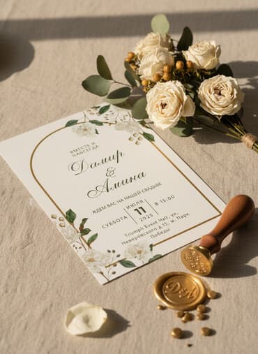 Делаю онлайн видео фото приглашение на и