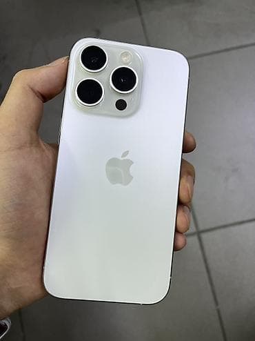 iphone 11 512: IPhone 15 Pro, Б/у, 256 ГБ, White Titanium, 90 % — 1