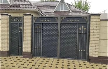 откатные вароты: Металлические, Механические, Другой бренд, Для частного дома, С калиткой, Оптом, Новый, Бесплатная установка — 5