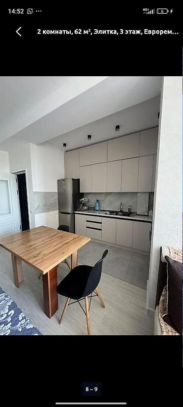 1 комнатная жал: 2 комнаты, 62 м², Элитка, 3 этаж, Евроремонт — 8