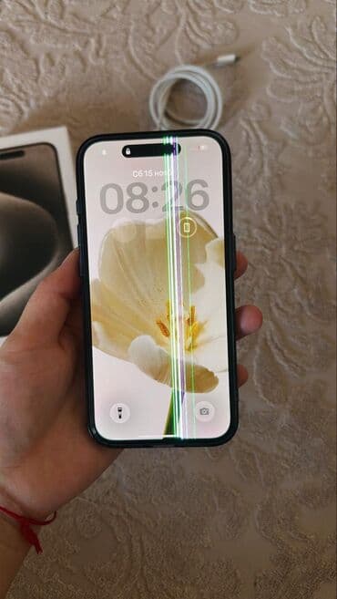 колдонулган айфон: IPhone 15 Pro, Колдонулган, 256 ГБ, Кара, Куту, 89 % — 4