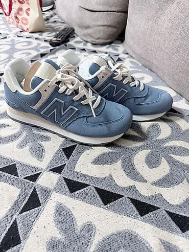 Кроссовки, 37, 37.5, New Balance, Новый, цвет - Голубой