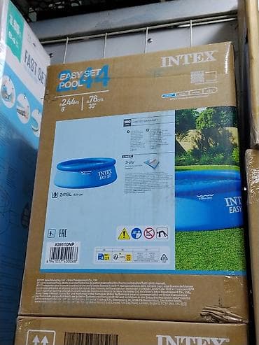Надувной каркасный бассейн Intex Easy Set Pool 244 × 76 см - Серия at lalafo.kg Надувной каркасный бассейн Intex Easy Set Pool 244 × 76 см - Серия
