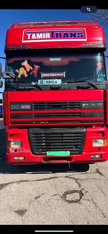 195 14 с: Тягач, DAF, 2001 г., Тентованный — 1