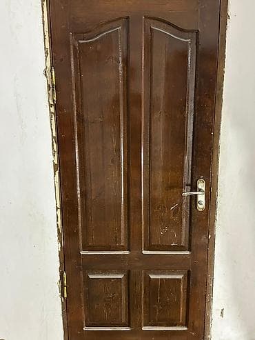 прием дерево: Двери для домов и квартир, Деревянная, Со стеклом, цвет - Коричневый — 5