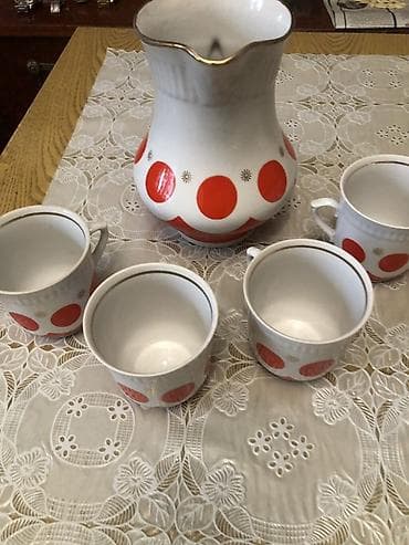 Другие товары для кухни: Фарфоровый набор для напитков, СССР. Городницкий фарфоровый завод — 2