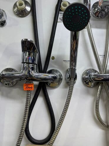 электро инструменти: Смеситель для ванны и душа, Ручной душ, Установка: Наружный монтаж, Материал: Латунь, Функции: Без функций — 2