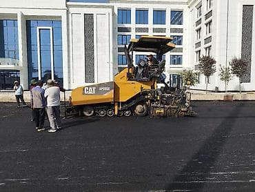 - Укладка горячих асфальтобетонных и щебёночно-мастичных смесей на