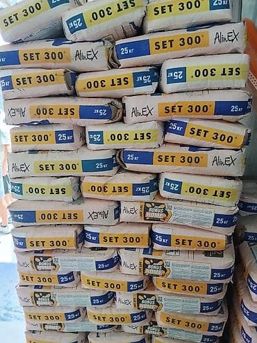 Клей для плитки AlinEX SET 300, мешок 25 кг. - Тип: сухая смесь на