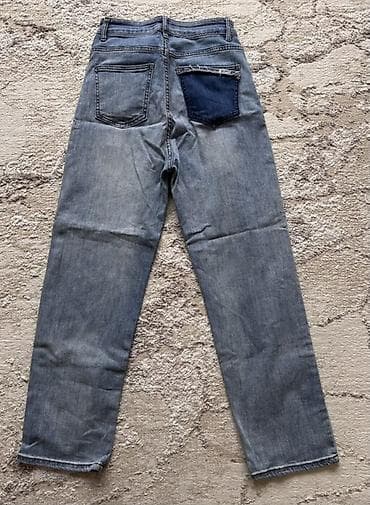 джинсы килоты: Джинсы из денима с контрастными вставками - Цвет: светло-синий деним — 2