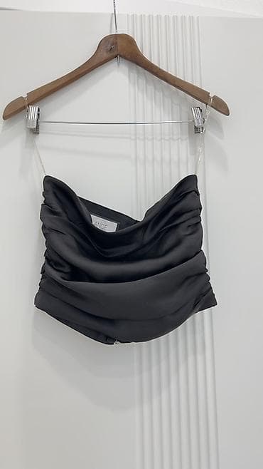 Топ, Атлас, Made in KG, Бретельки тонкие, Новый, XS, S