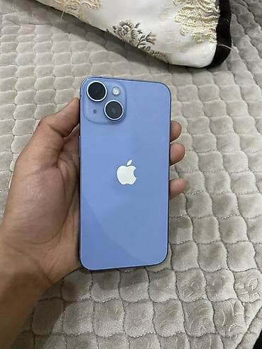 кнопочный айфон 14: IPhone 14, Б/у, 128 ГБ, Голубой, Коробка, 83 % — 2