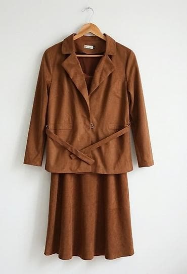 стильная весенняя: Стильный костюм тёплого карамельного цвета — идеальный выбор на все — 2