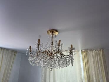 комнатные цветы токмок: Элегантная потолочная люстра с шестью рожками, выполненная в — 3