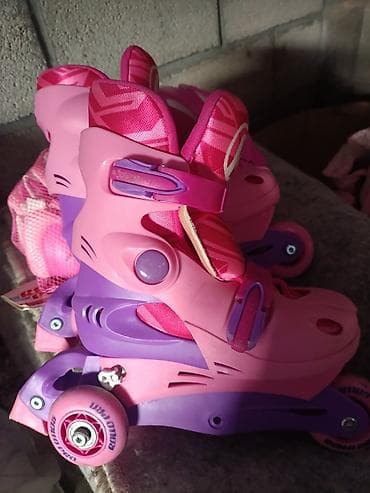 электронный ролик: Детские раздвижные роликовые коньки размер 34 - Тип: роликовые — 1