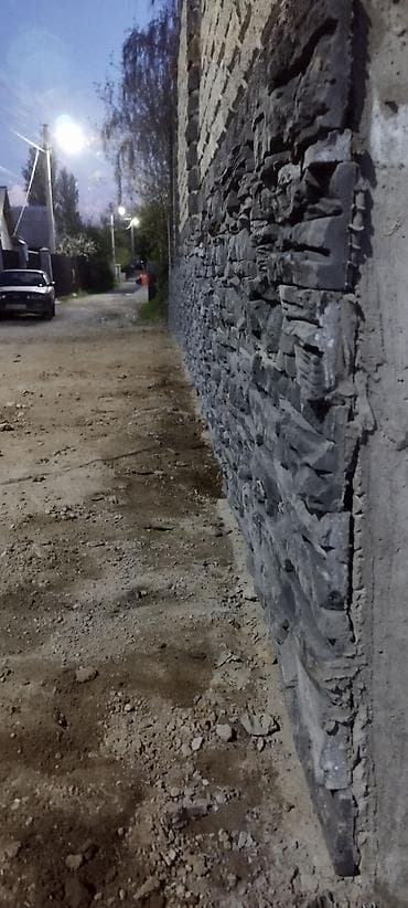 Облицовка фасадов искусственным камнем (цоколь/низ стены) - at lalafo.kg Облицовка фасадов искусственным камнем (цоколь/низ стены) -