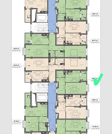 80: 1 комната, 41 м², Элитка, 8 этаж, Готовая ПСО (под самоотделку) — 3