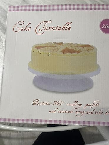 кондитерский мешок: Поворотная подставка для тортов (Cake Turntable) - Диаметр: 28 см — 1