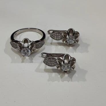 свадебное платье для высокой невесты: Серебряный Набор классика Серебро 925 пробы Качество отличное — 1