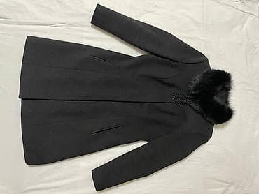 made: Пальто, Классика, Кашемир, По колено, С поясом, S, XL — 2