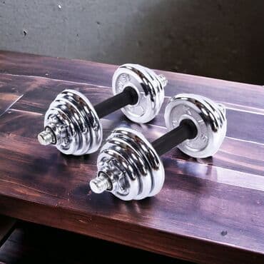 набор фишек для покера: Гантели профессиональные разборные Каждая гантель по 10кг Комплект — 1