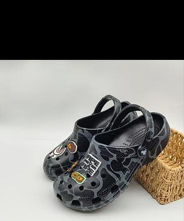 платформа босоножки: Сабо, 39.5, Crocs, Новый, цвет - Серый — 1