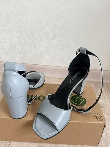 mille: Босоножки, 40, Б/у, цвет - Серый, Самовывоз — 4