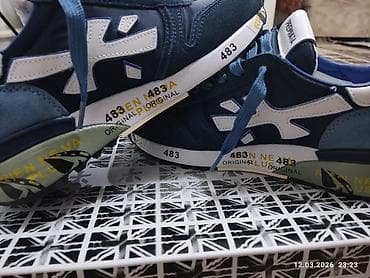 Жеке буюмдар: Кроссовки Premiata (линейка с принтом 483 на подошве) - Модель — 3