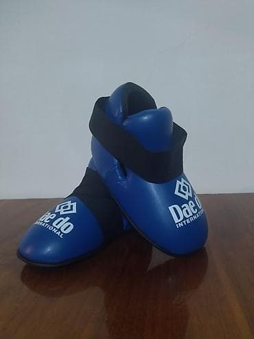 тхэквондо: Защитный комплект для тхэквондо ITF (синий) Футы размер М примерно — 5