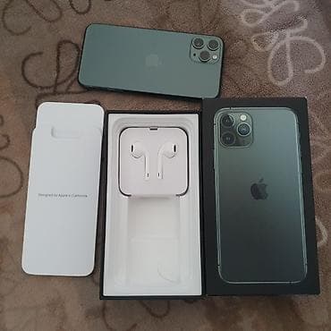 IPhone 11 Pro, Б/у, 64 ГБ, Зеленый, Коробка, 83 %
