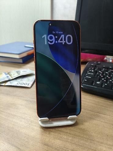 iphone 16 max: IPhone 17 Pro Max, Б/у, 256 ГБ, Оранжевый, Чехол, 100 % — 1