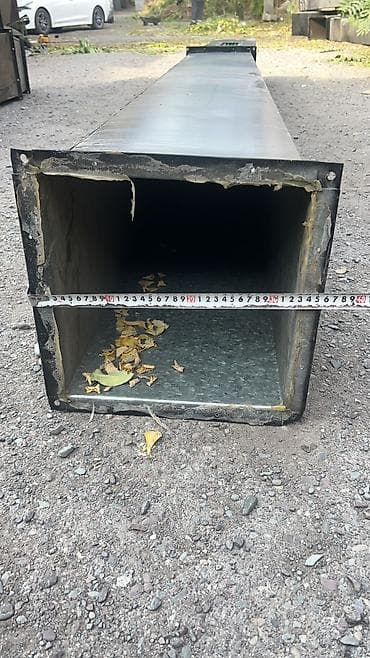 вентилятор канальный: Воздуховоды прямоугольные металлические (черные) - Материал: сталь — 10