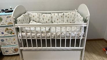 Детская кровать трансформер, Другой тип, цвет - Белый at lalafo.kg Детская кровать трансформер, Другой тип, цвет - Белый