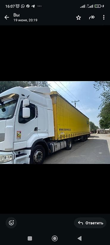 фура рено: Тягач, Renault, 2012 г., Тентованный — 7