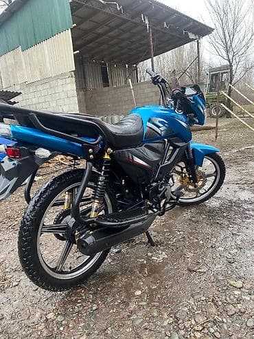 мото кийим: Мотоцикл дорожный/эндуро-кроссового стиля, синий цвет. Основные — 4