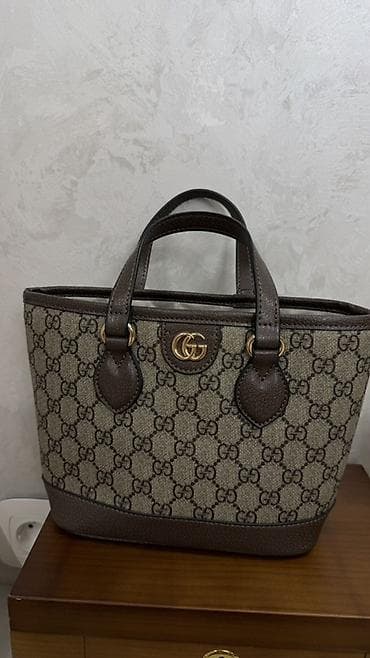 gucci: Классическая сумка, Gucci, Материал: Комбинированный материал, Жёсткая конструкция, Женские — 1