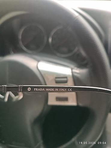 аксессуар: Солнцезащитные очки очки, Prada, Унисекс, Прямоугольные, Линзы градиентные — 4