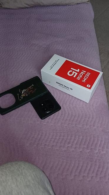 techno pova 3: Redmi, Redmi Note 15, Б/у, 256 ГБ, цвет - Черный, 2 SIM — 2