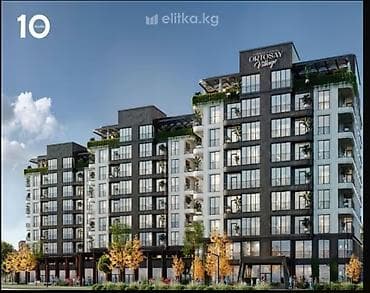 61: 1 комната, 61 м², Орто-Сай с. Элитка, 9 этаж, ПСО (под самоотделку) — 1