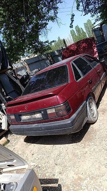 пороги гольф 3: Volkswagen Passat B3, седан, бордовый цвет. машина на разборе объем — 3